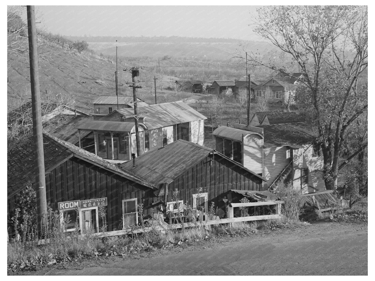 Chinatown Scene New Castle California December 1940