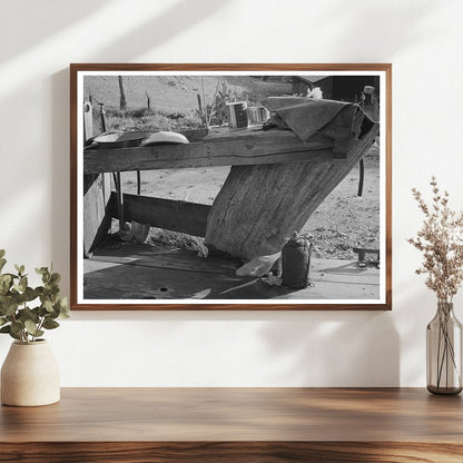 Wash Bench on Fruit Farmers Porch Placer County 1940