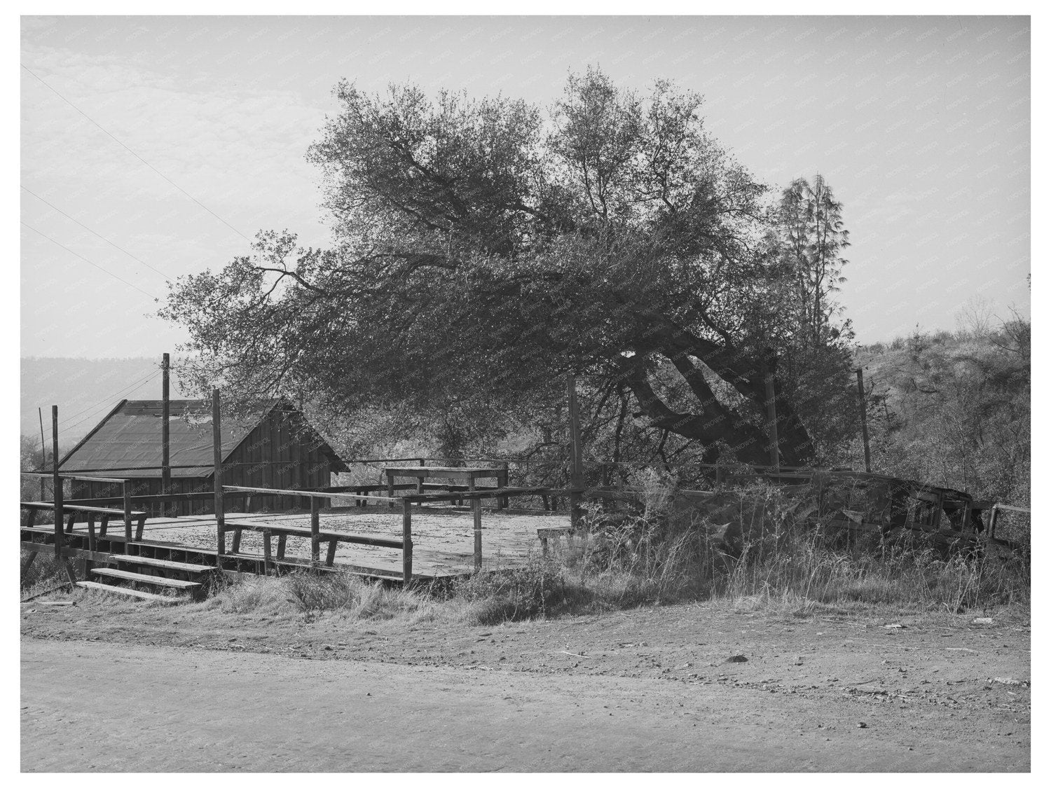 Deserted Dance Platform Placer County California 1940