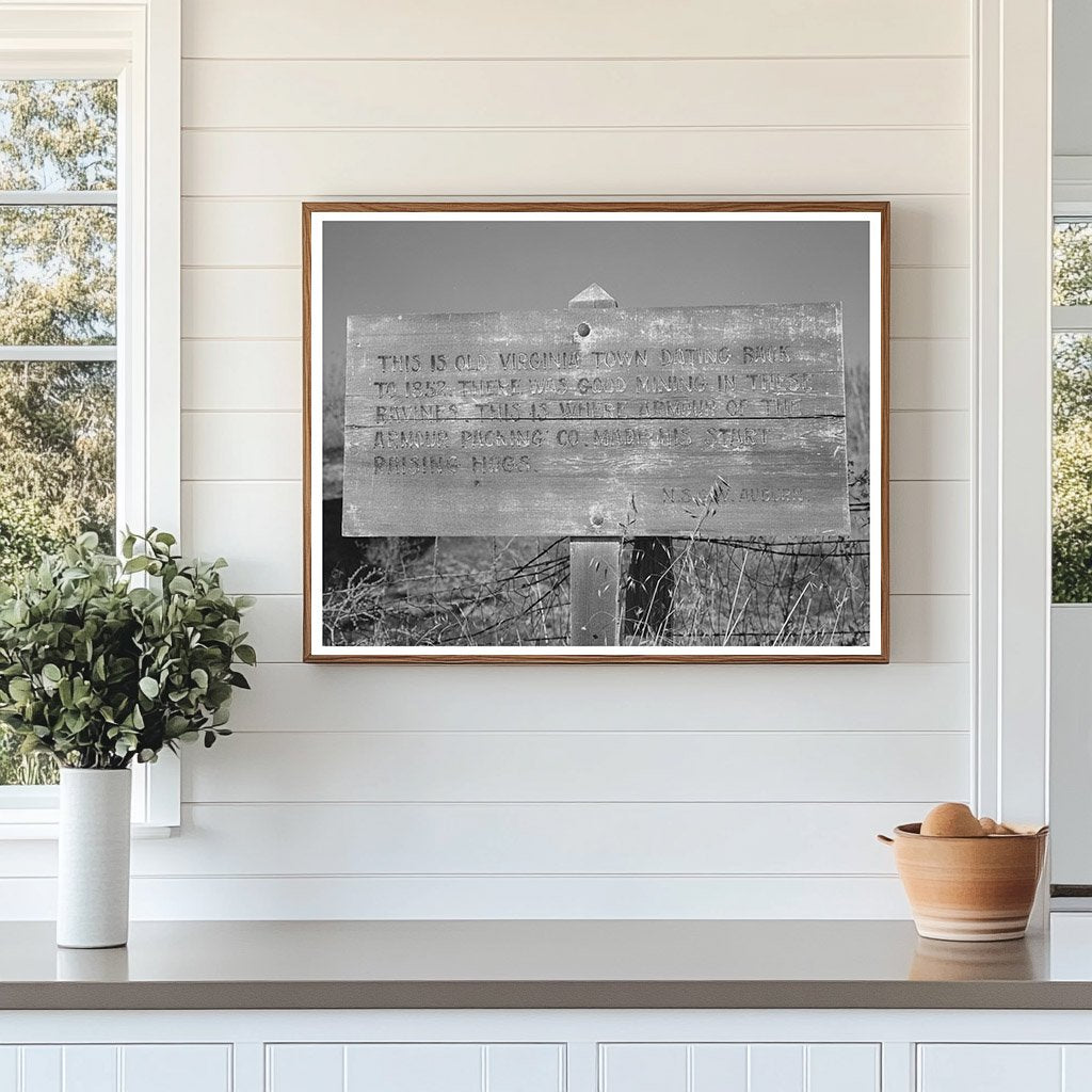 Virginiatown Placer County California December 1940 Image