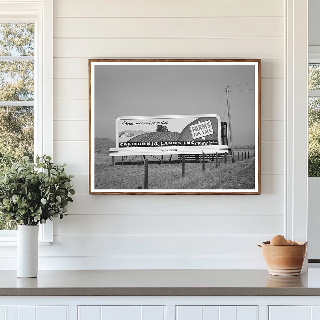 California Highway Signage Scene December 1940