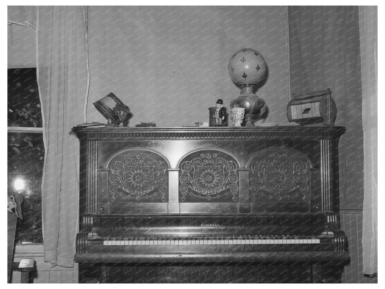 Piano in Placer County Home December 1940