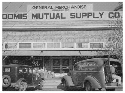 1940 Loomis Placer County California Vintage Store Image