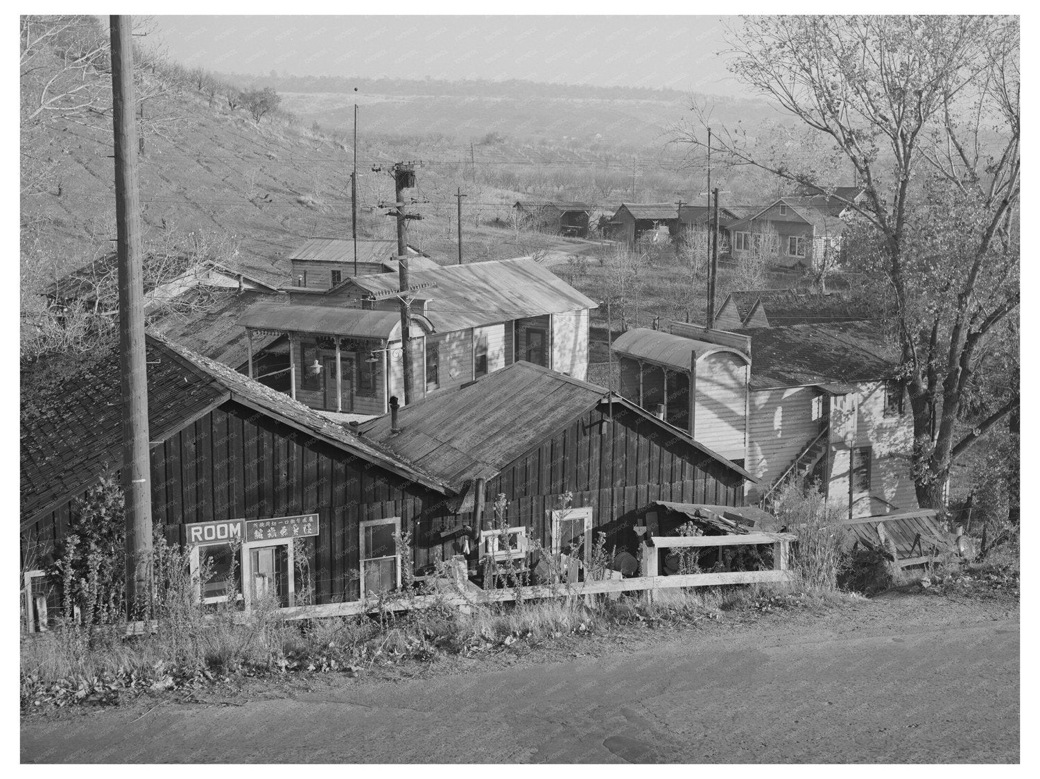 Vintage New Castle California Image December 1940