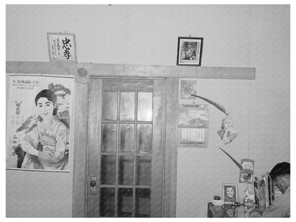 Japanese Farmer Home Interior Placer County 1940