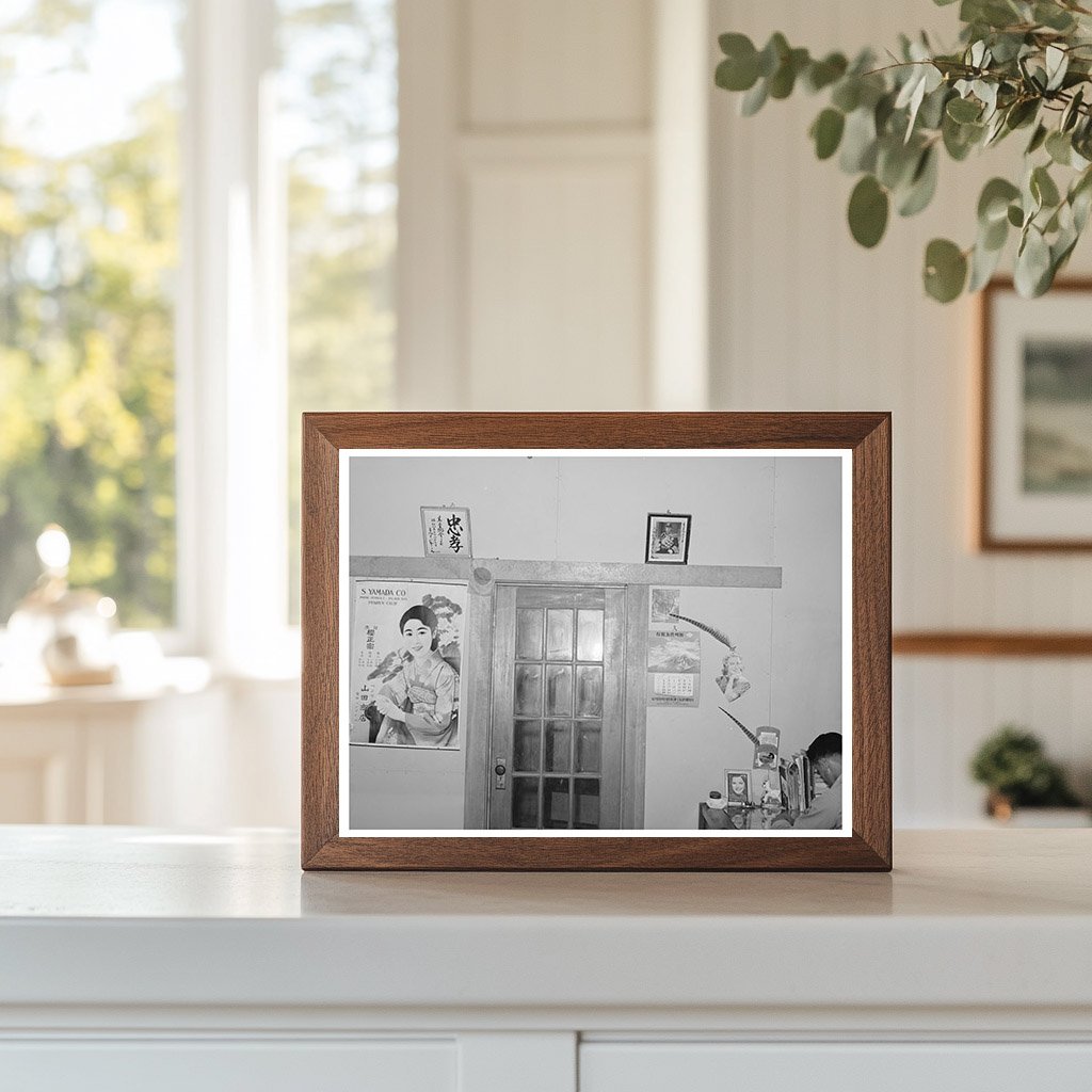 Japanese Farmer Home Interior Placer County 1940