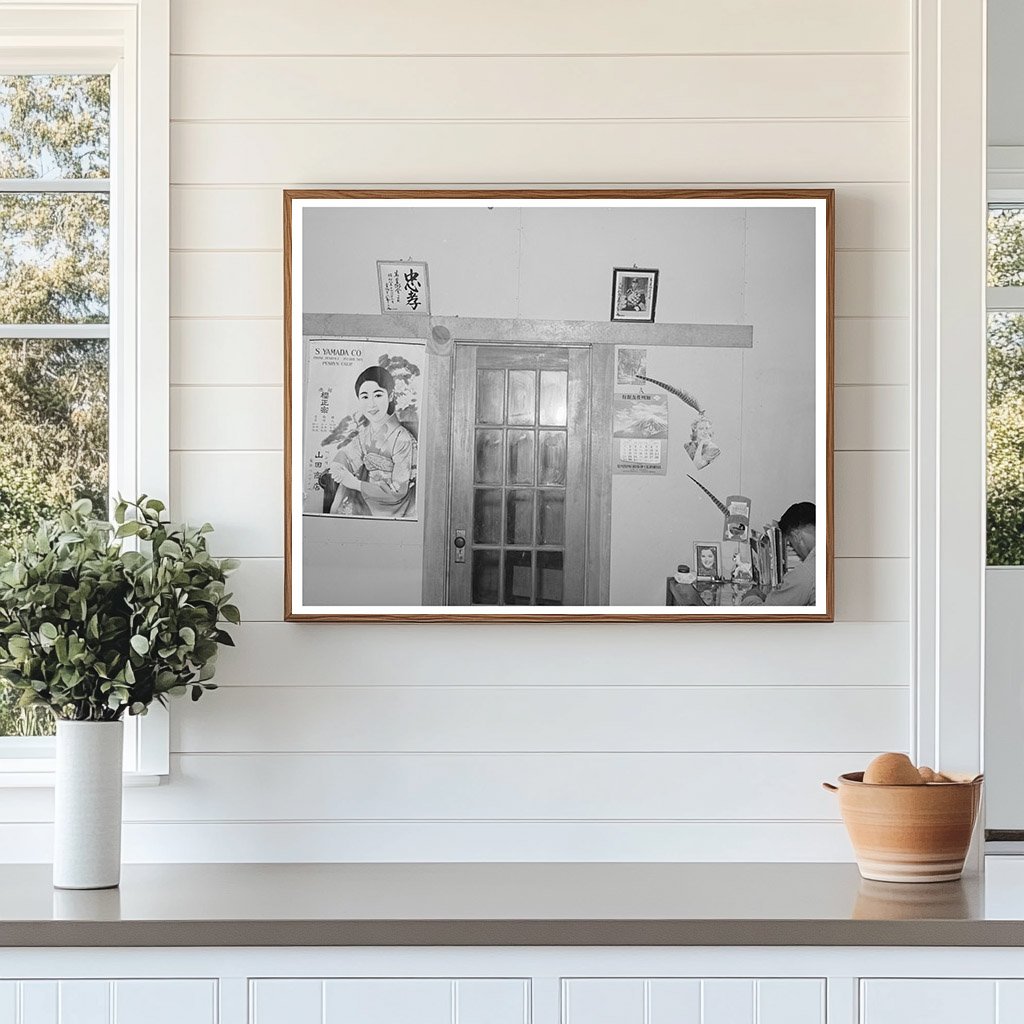 Japanese Farmer Home Interior Placer County 1940