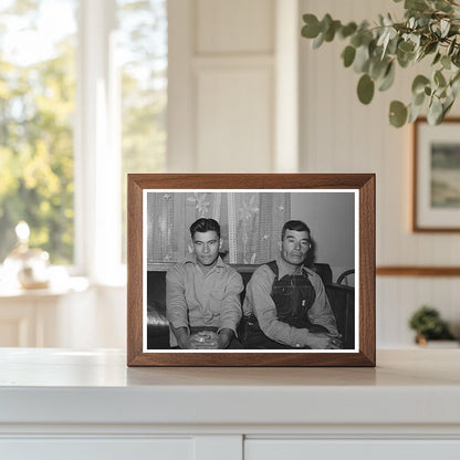 Fruit Farmer and Son in Placer County California 1940