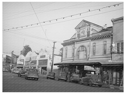 Auburn California Main Street December 1940 Historical Image