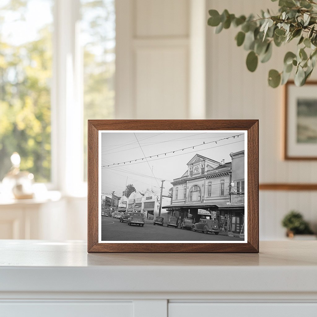 Auburn California Main Street December 1940 Historical Image