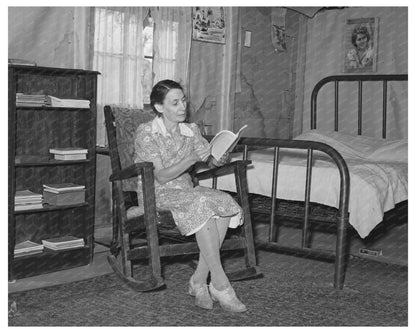 Woman in Garden on Fruit Farm Placer County 1940