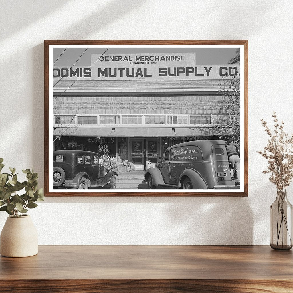 Vintage Store in Loomis California December 1940