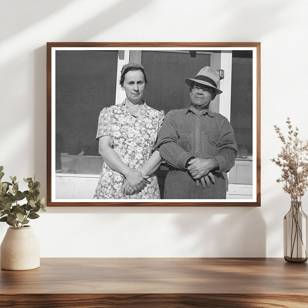 1940 Vintage Image of Fruit Farmer and Wife in California