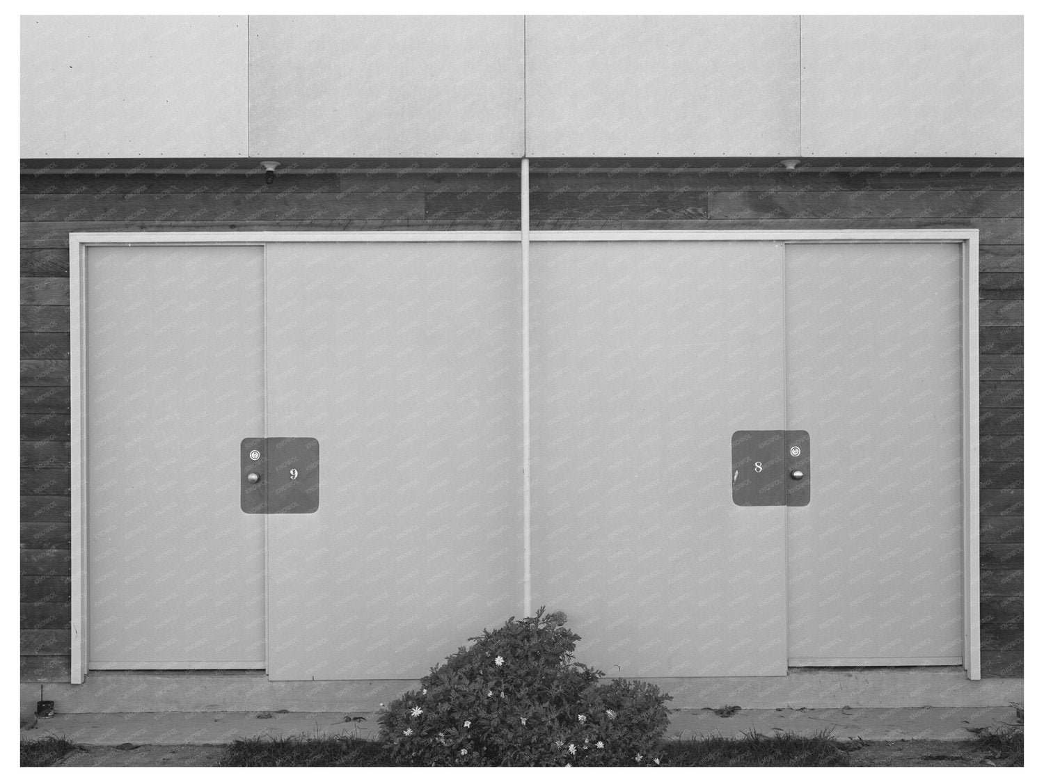 1940 Vintage Apartment Entrance Farm Security Administration Camp