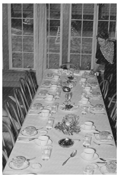 Loomis Fruit Association Dinner Setting December 1940