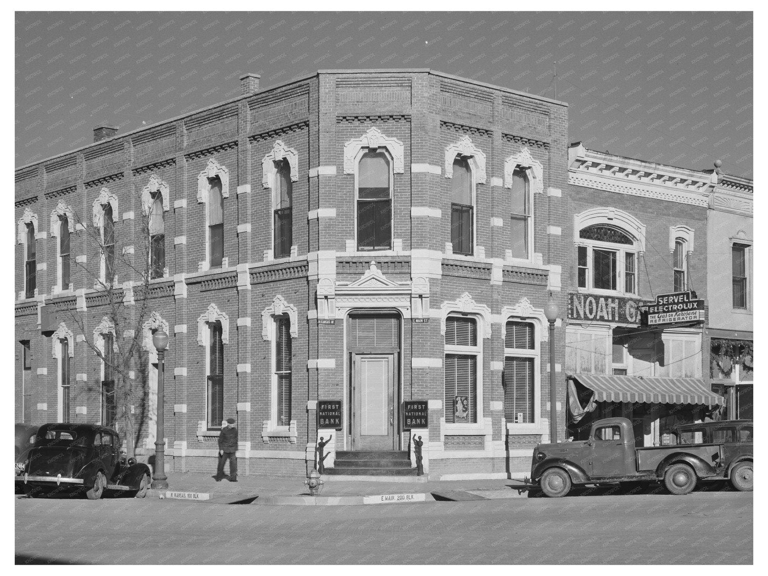First National Bank Norton Kansas January 1941 Photo