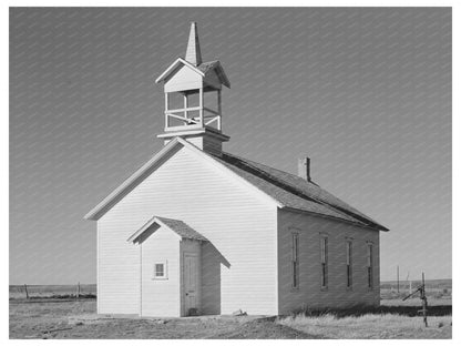 Country Church on Highway 83 Norton County Kansas 1941