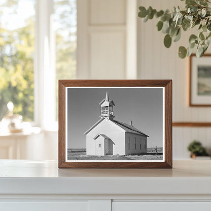 Country Church on Highway 83 Norton County Kansas 1941