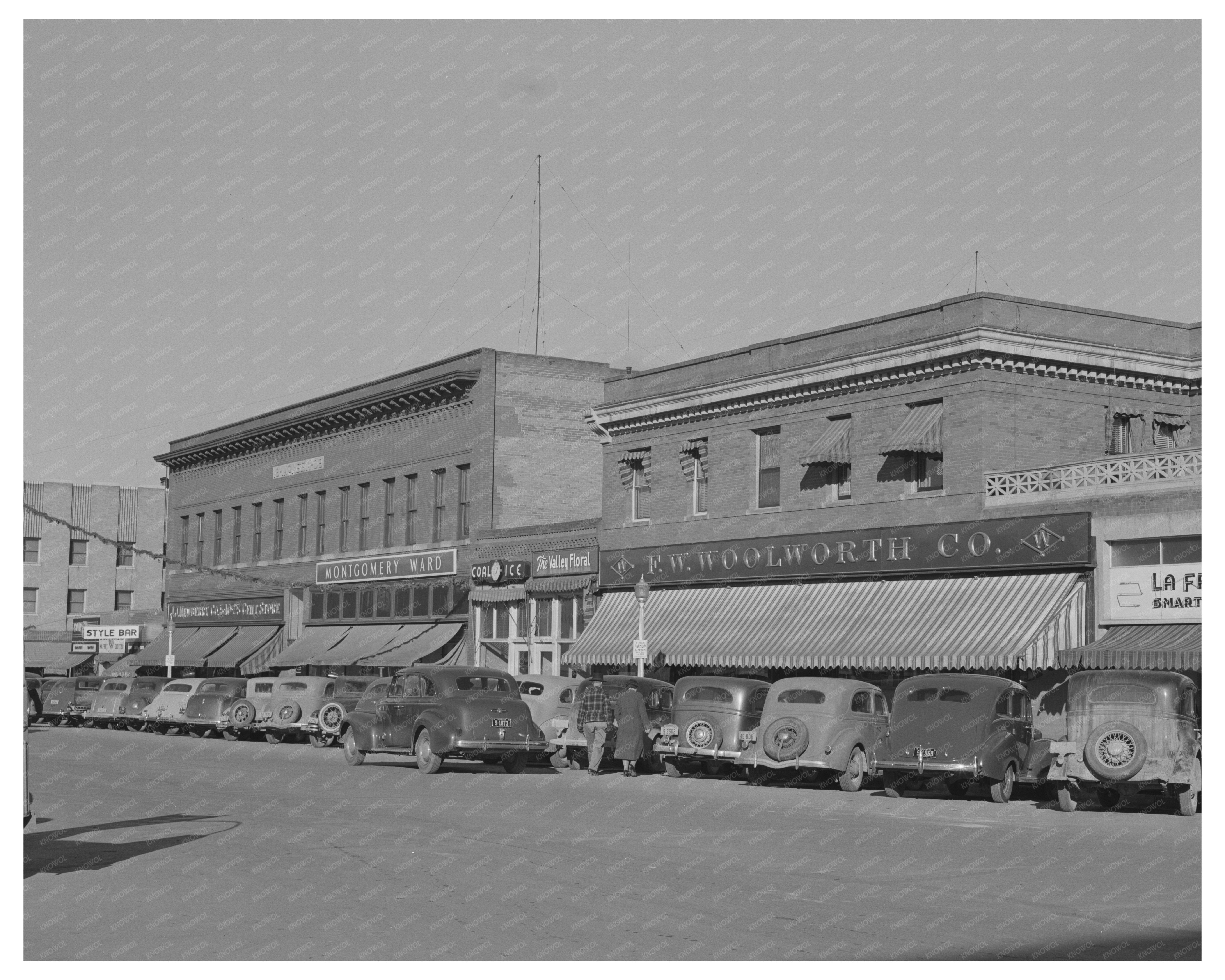 Vintage Chain Stores on Main Street La Junta Colorado 1941