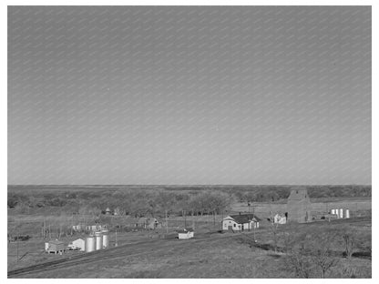 Almena Kansas Railroad Station January 1941 Vintage Photo