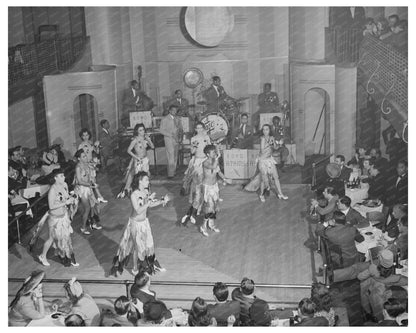 Cabaret Scene Southside Chicago April 1941 Vintage Photo