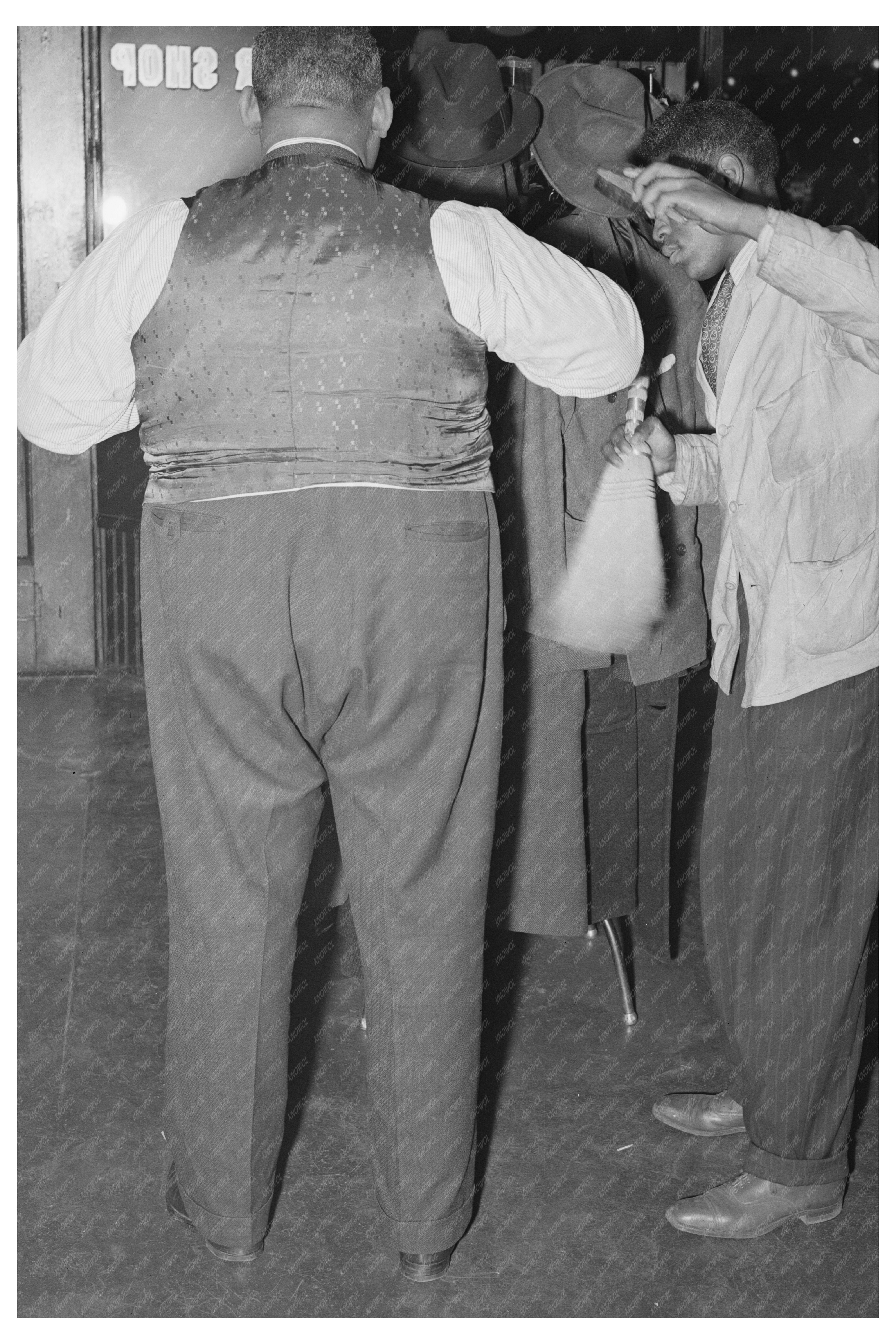 Barber Shop Scene Southside Chicago 1941