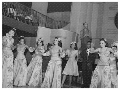 1941 Chicago Cabaret Floor Show Vintage Photograph