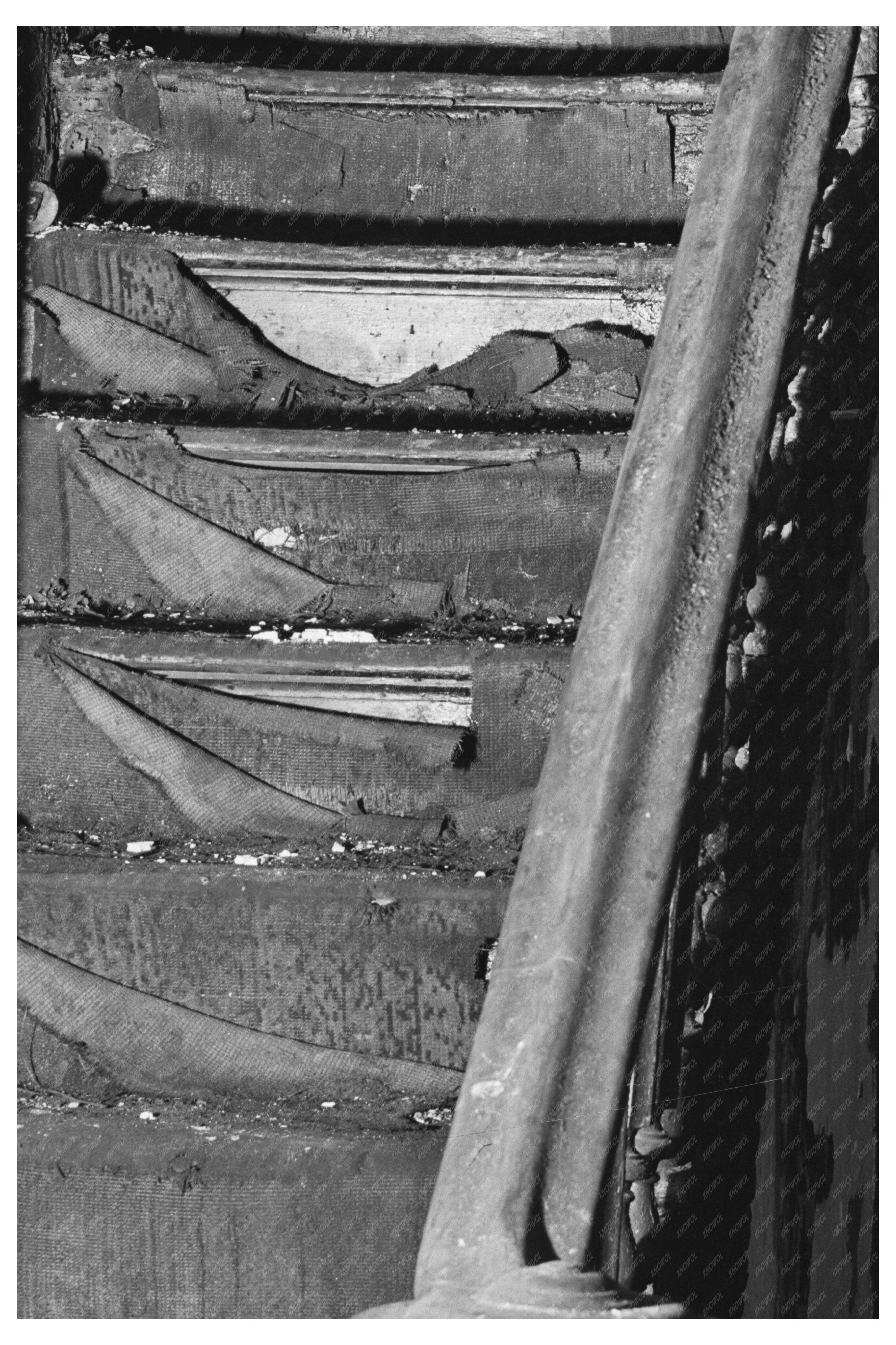 Staircase in Vacant Chicago Apartment April 1941