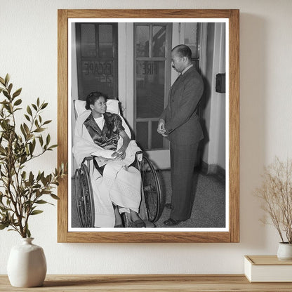 Doctor Visiting Patient in Chicago Hospital April 1941