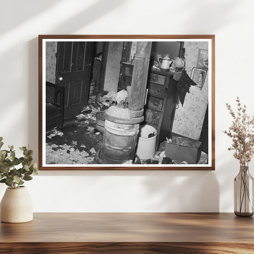 1941 Vintage Chicago Apartment Fire Interior Photo