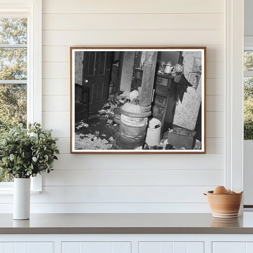 1941 Vintage Chicago Apartment Fire Interior Photo