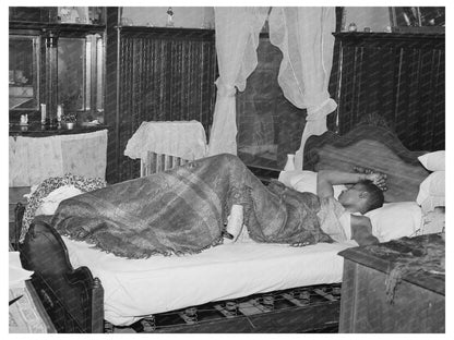 1941 Chicago Apartment Bedroom Vintage Photograph