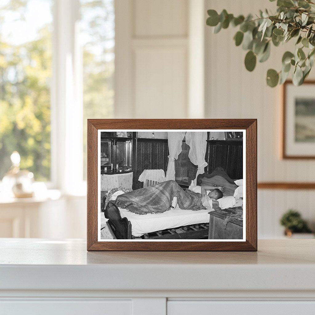 1941 Chicago Apartment Bedroom Vintage Photograph