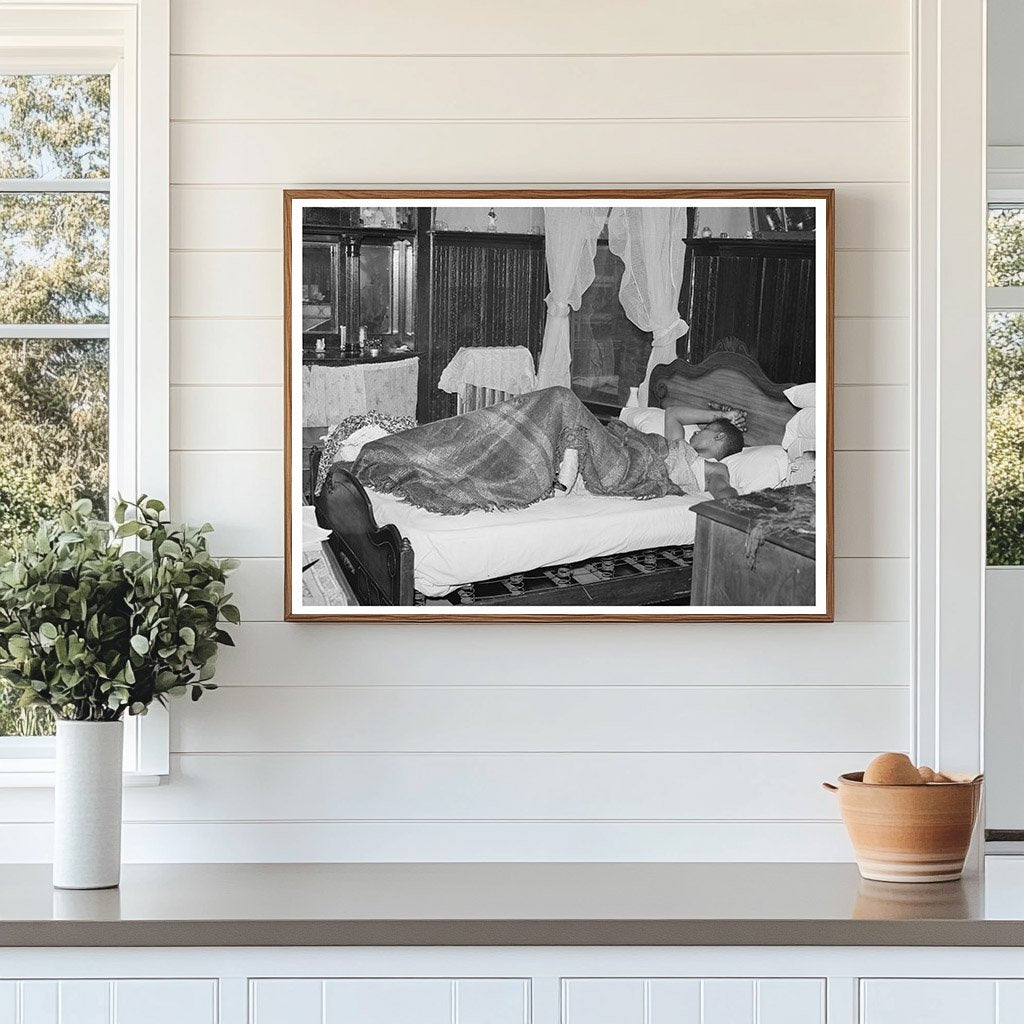 1941 Chicago Apartment Bedroom Vintage Photograph