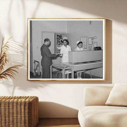 Doctor Receiving Charts from Nurse in Chicago 1941