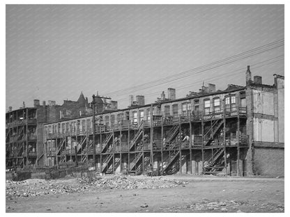 1941 Vintage Chicago Apartments Back View Urban Living