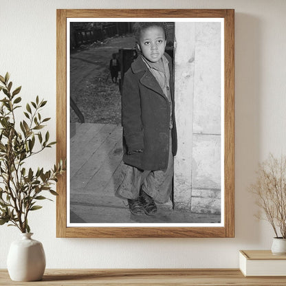 Chicago Girl in Doorway Receiving Relief Assistance 1941