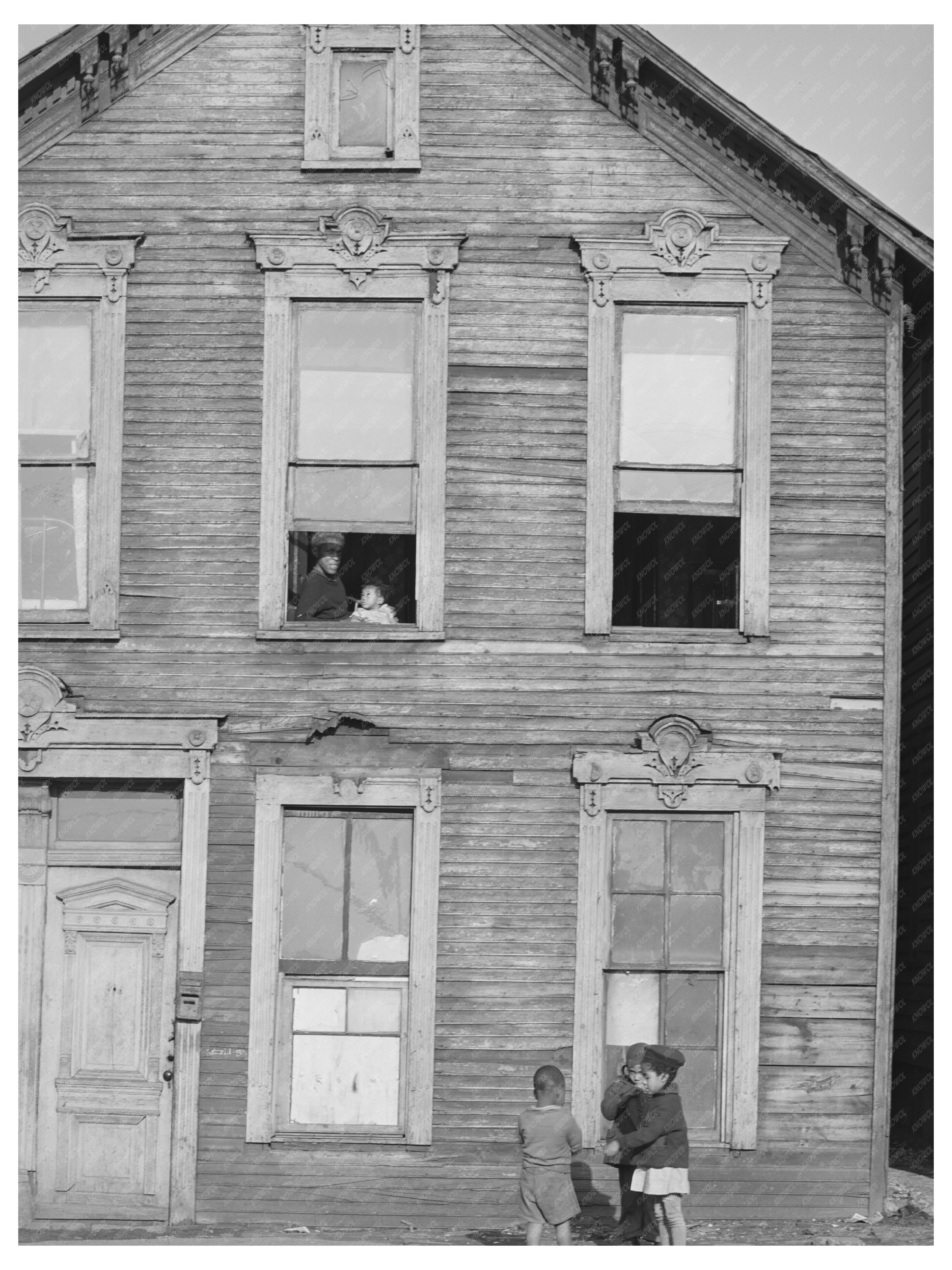 House on Federal Street Chicago 1941 Urban Life Image