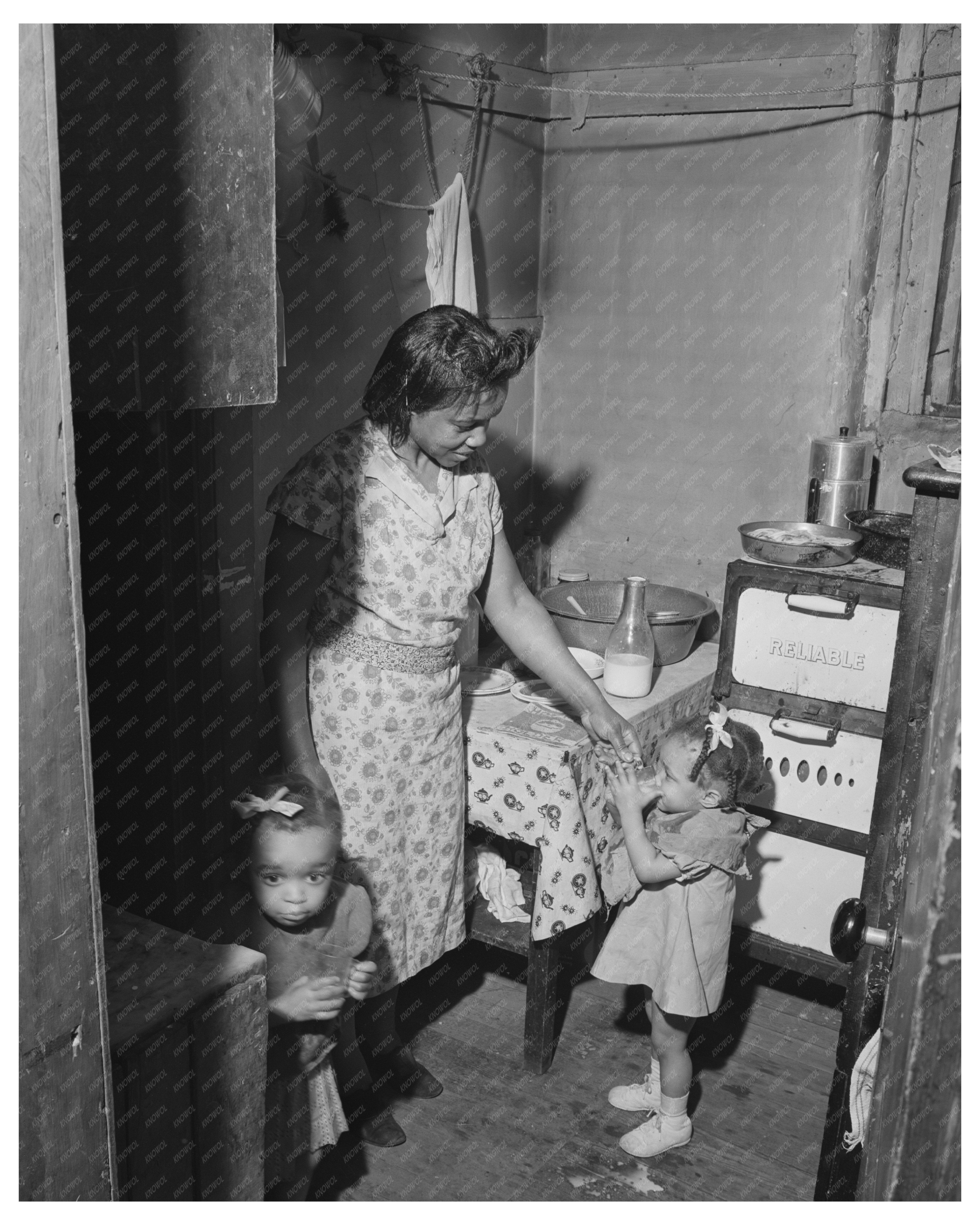 1941 Kitchen of Chicago Railroad Worker in Cook County