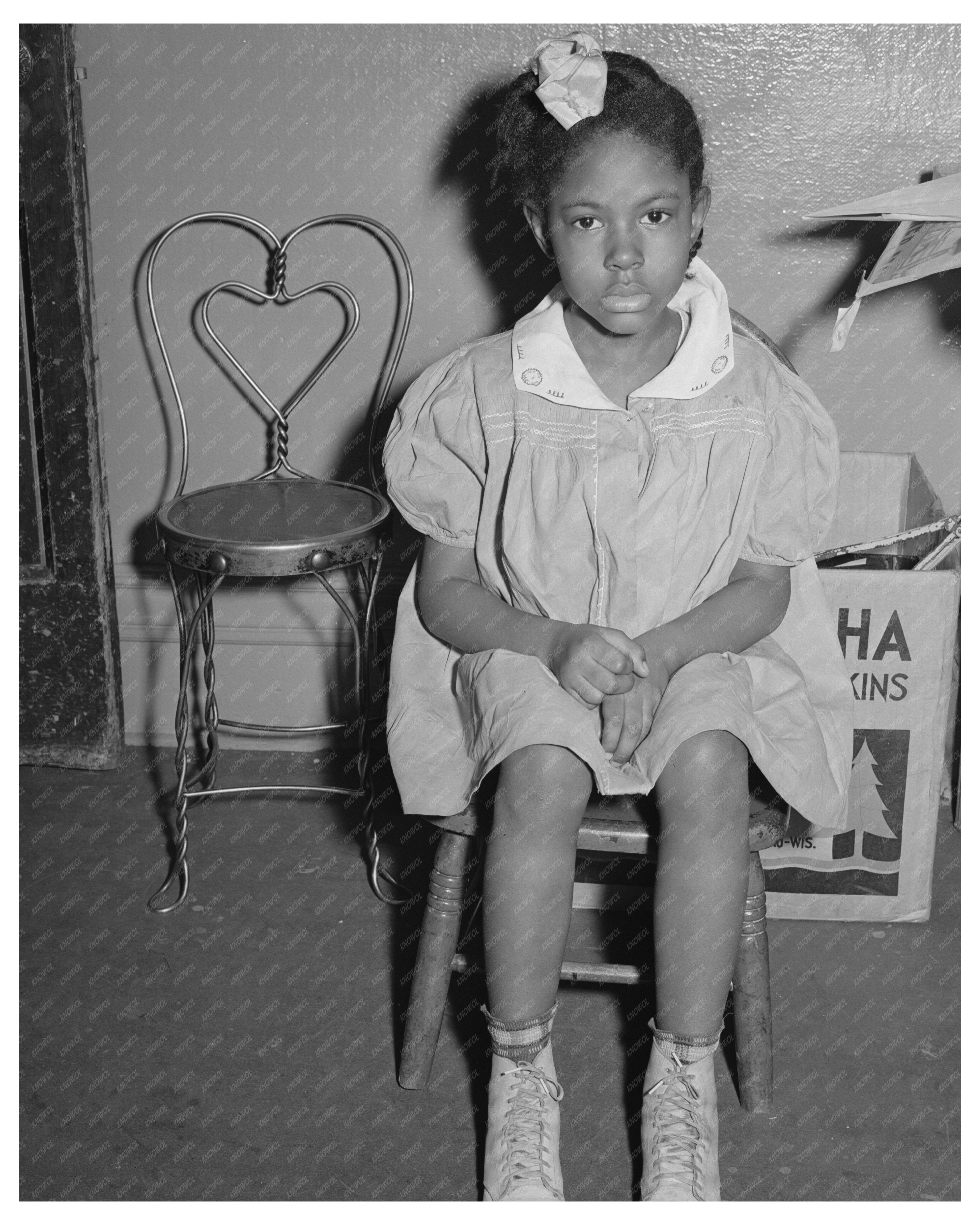 1941 Chicago Nursery Young Girl Vintage Photo