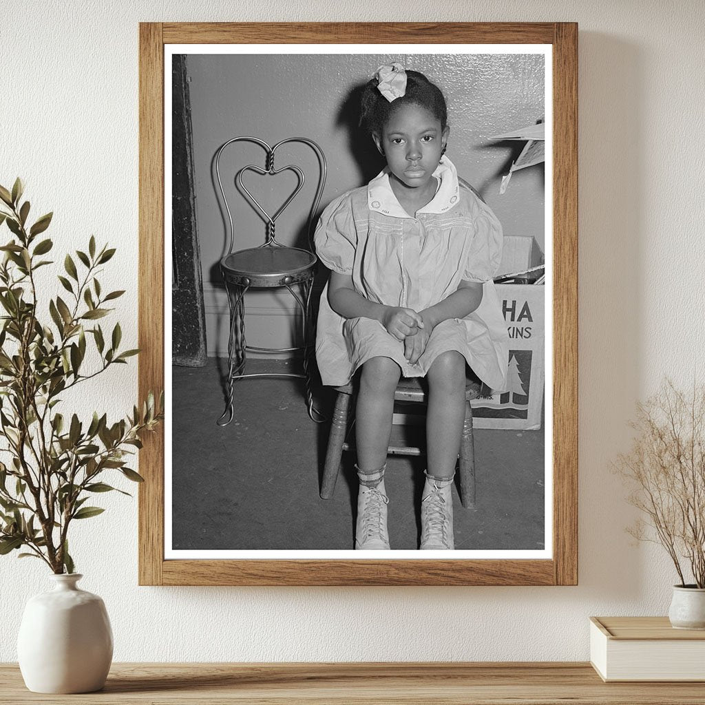 Young Girl at Nursery in Chicago April 1941