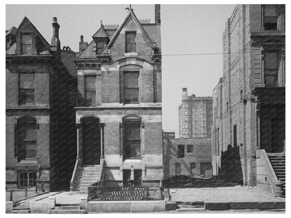 1941 Vintage Chicago Apartment Houses Urban Housing Image