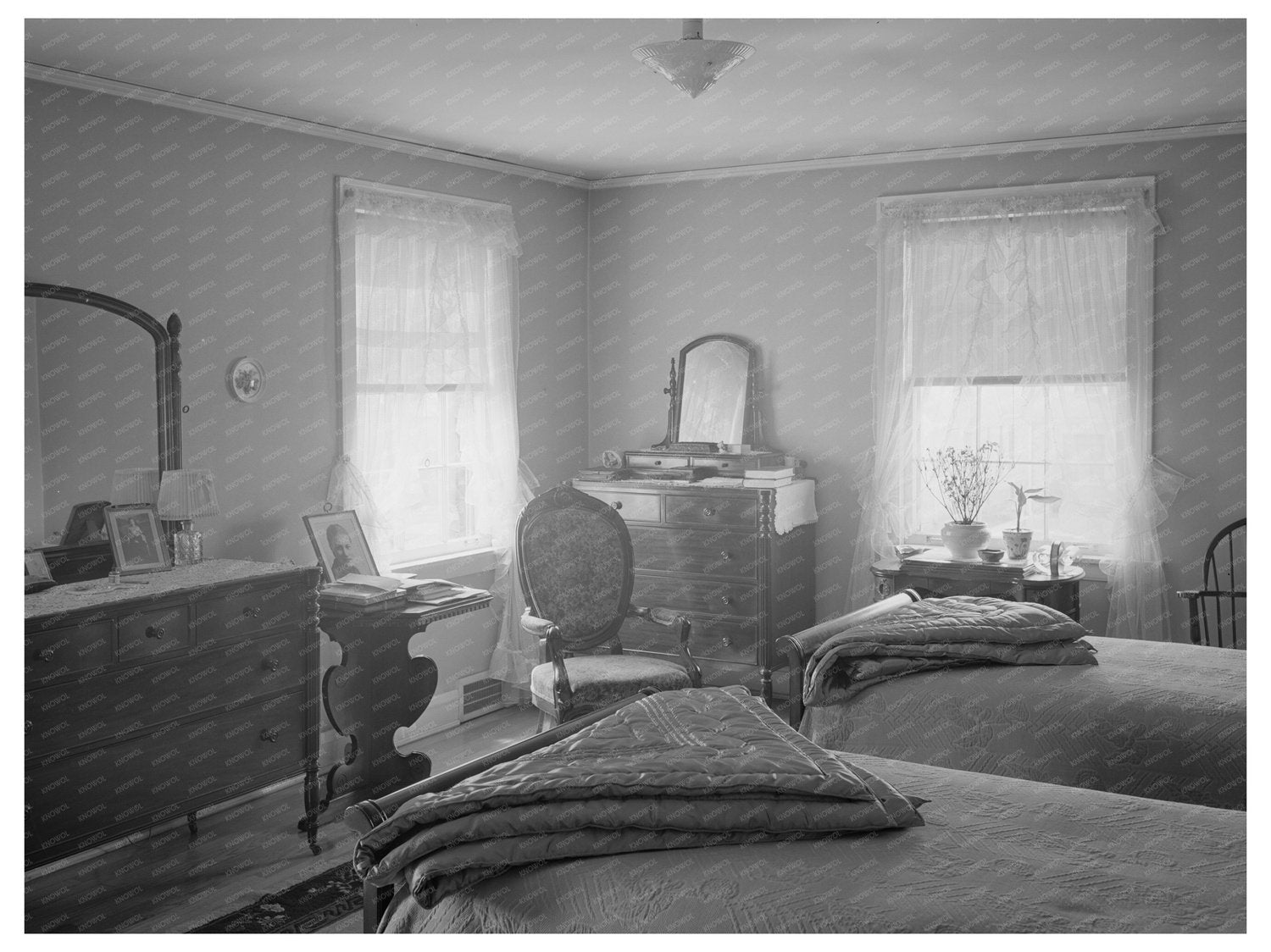 1941 Master Bedroom Interior Chicago Illinois