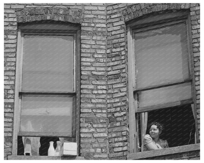 Chicago Apartment Window April 1941 African American Residents