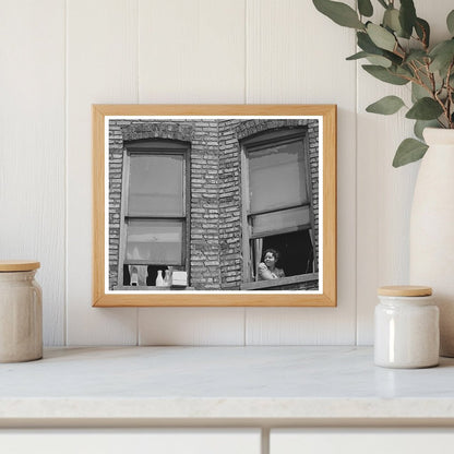 Chicago Apartment Window April 1941 African American Residents