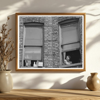 Chicago Apartment Window April 1941 African American Residents