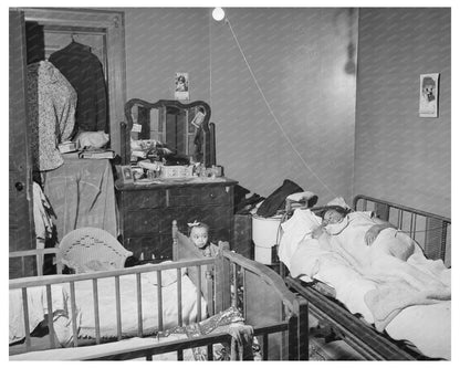 Crowded Apartment of Railroad Worker Chicago 1941