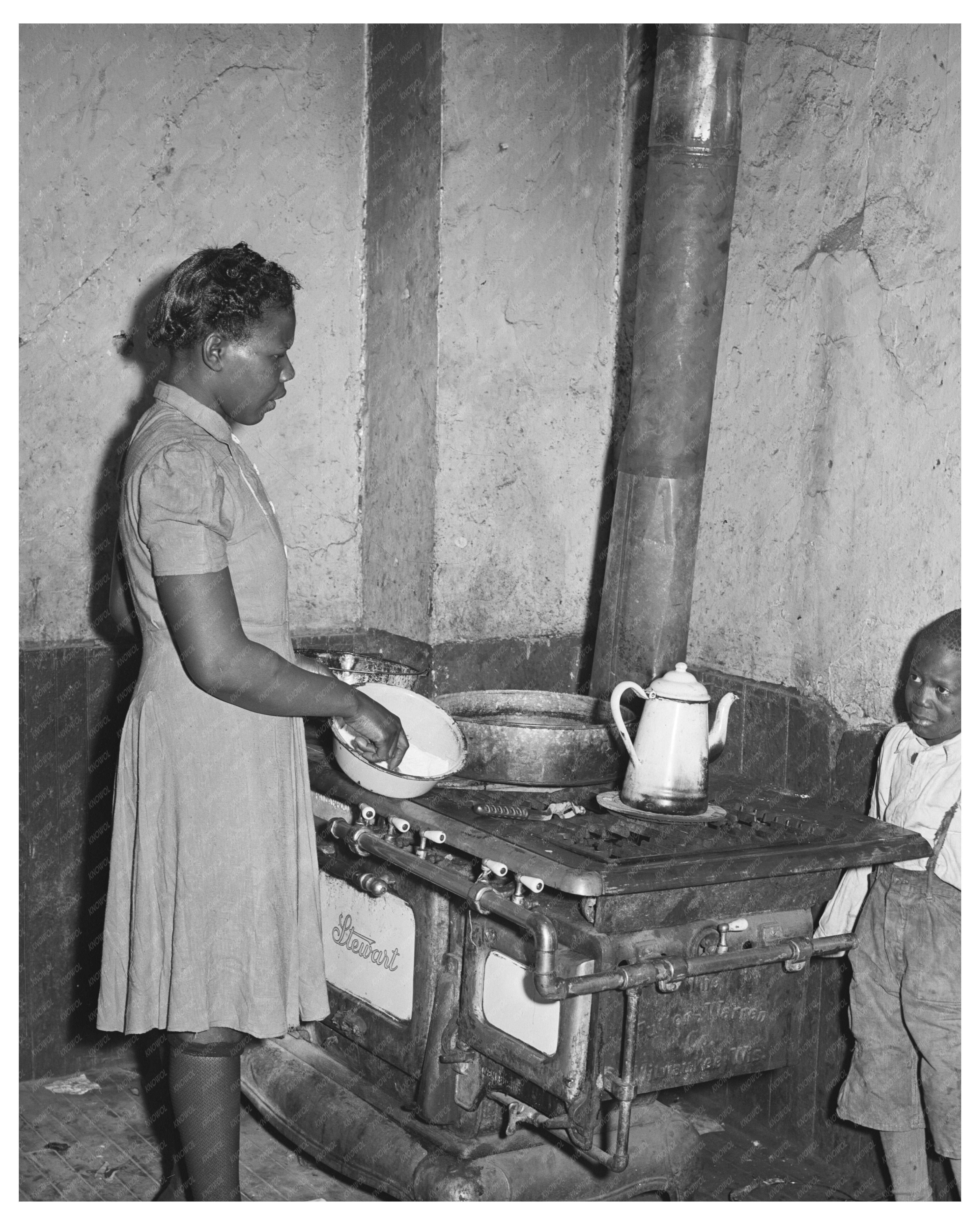 Chicago Apartment Kitchen Corner 1941 Vintage Photo