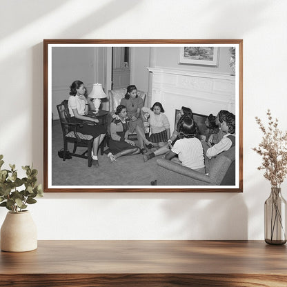NYA Girls Meeting Instructor at Good Shepherd Center 1941