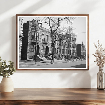 Vintage Chicago Brownstone Houses April 1941